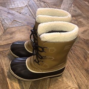 Sorel YOOT PAC Tp Leather Boots Size 2